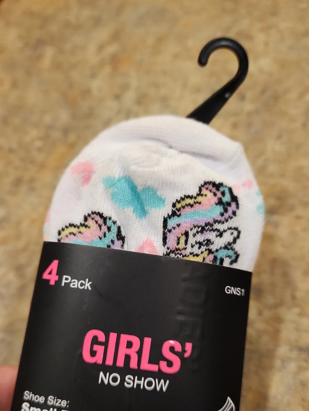2 Packs Of Girls No Show Socks